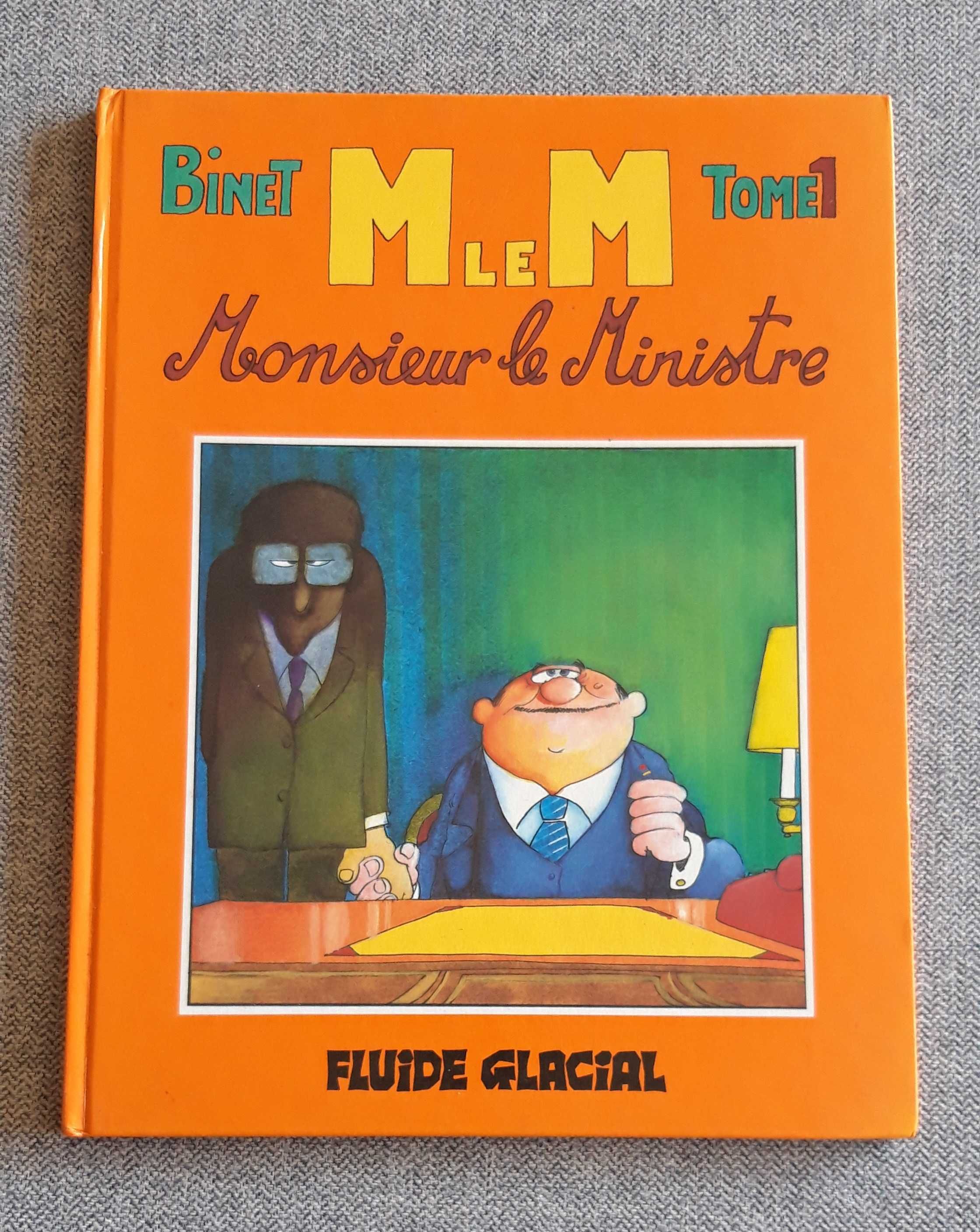 BD em francês "M le M - Monsieur le Ministre" do BINET.