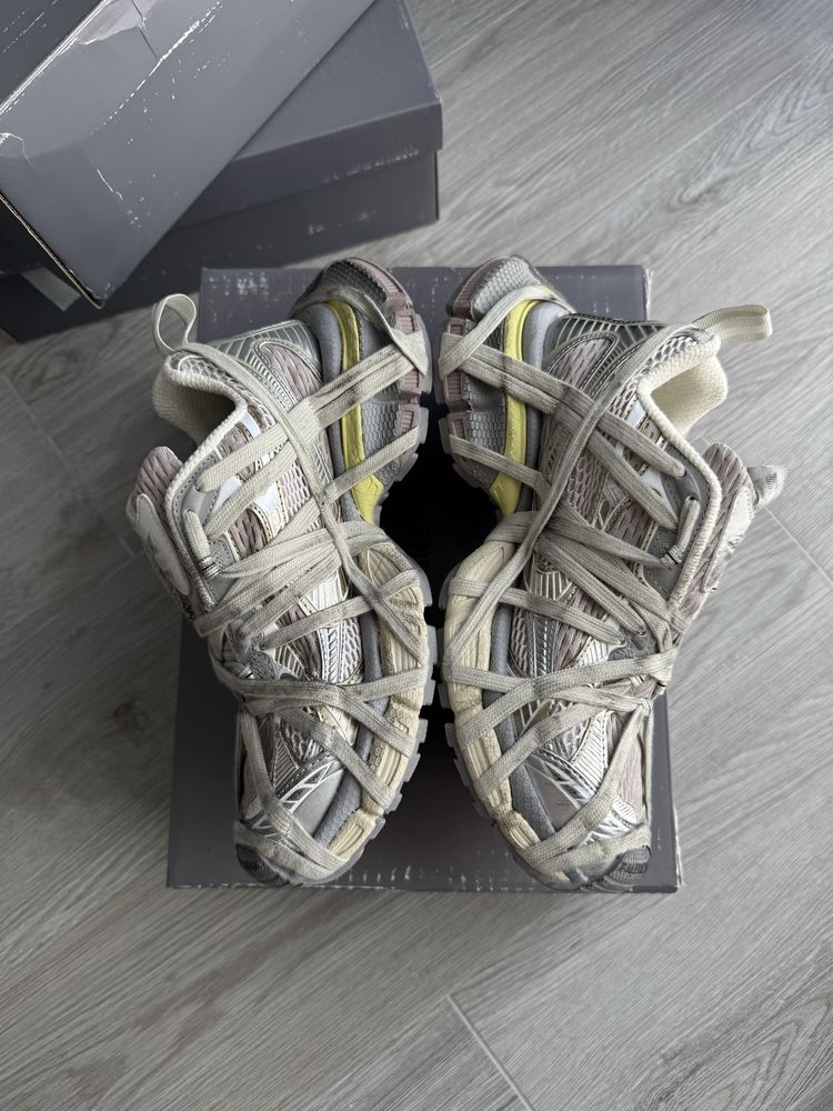 36/45 Balenciaga 3xl Extreme Lace Trainers Brown Grey