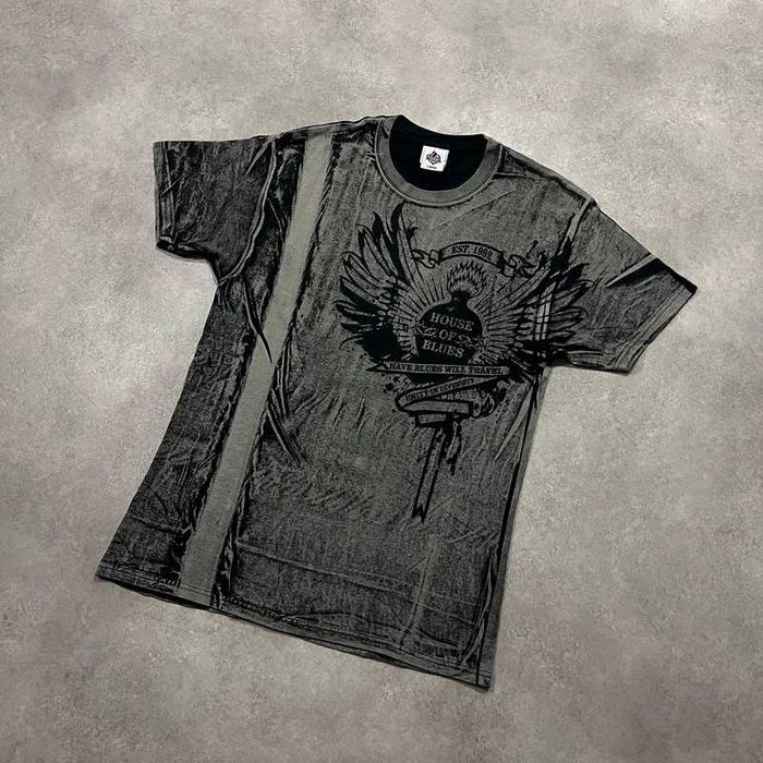 Vintage Koszulka House Of Blues Affliction Style T-Shirt Trendy Y2K