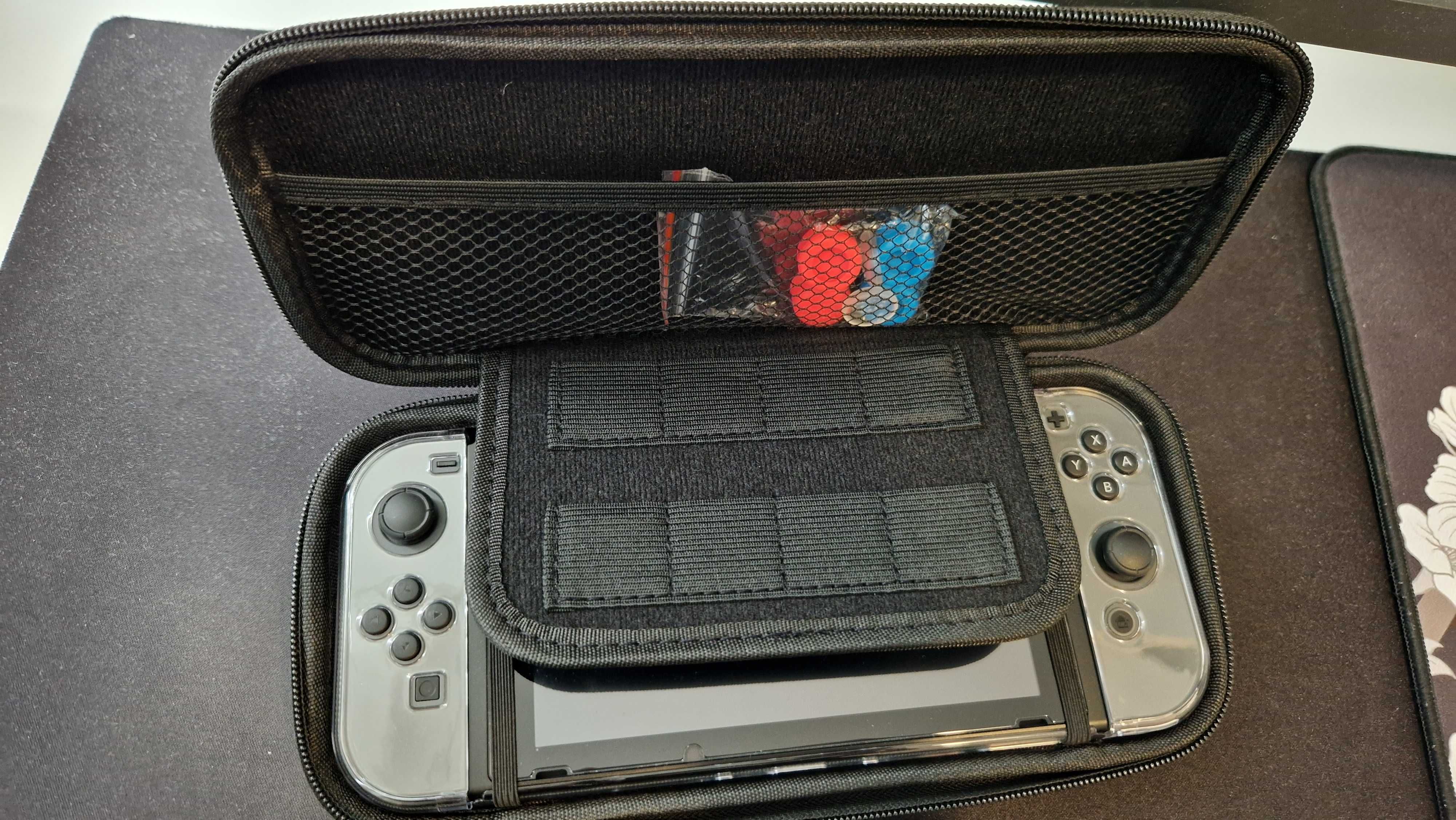 Nintendo Switch V2, Etui + Pokrowiec + Szkło + Pokemon Arceus +Gratisy