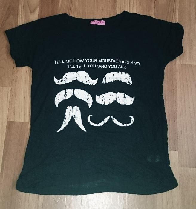 Koszulka moustache, wąsy