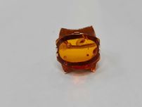 Piękny złoty pierścionek/ Radzieckie 583/ Bursztyn/ 5.95 gram/ R12.5