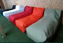 Puff de exterior modelo chaise longue