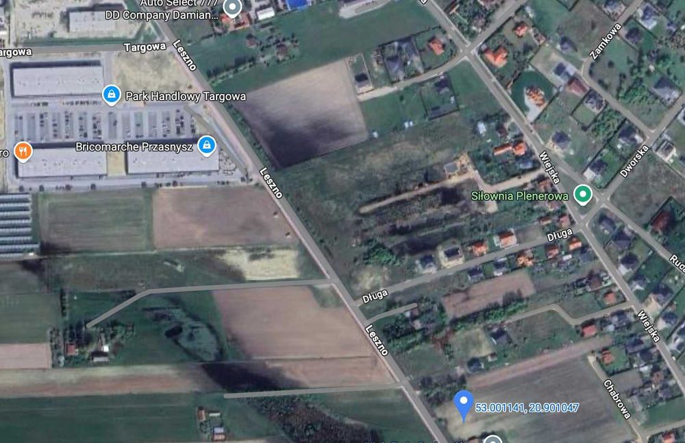Sprzedam działkę budowlaną w Przasnyszu przy ul. Leszno