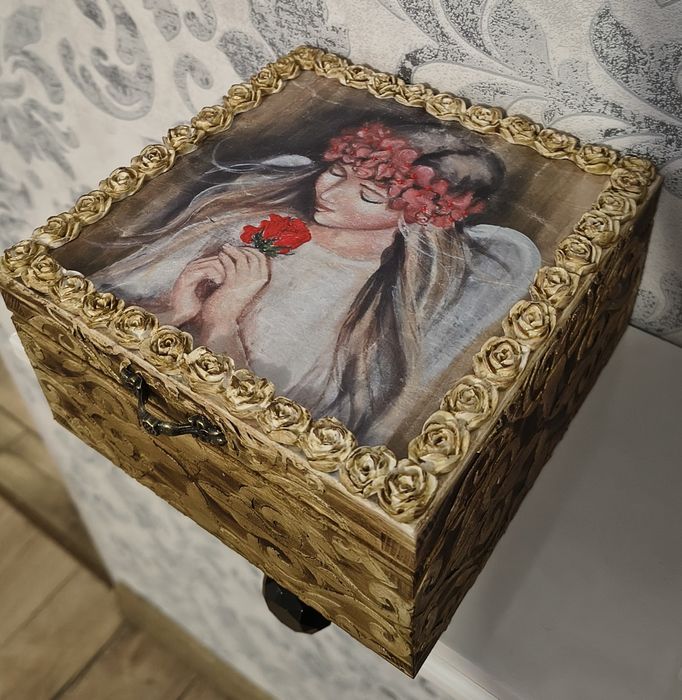 Anioł dekoracja decoupage