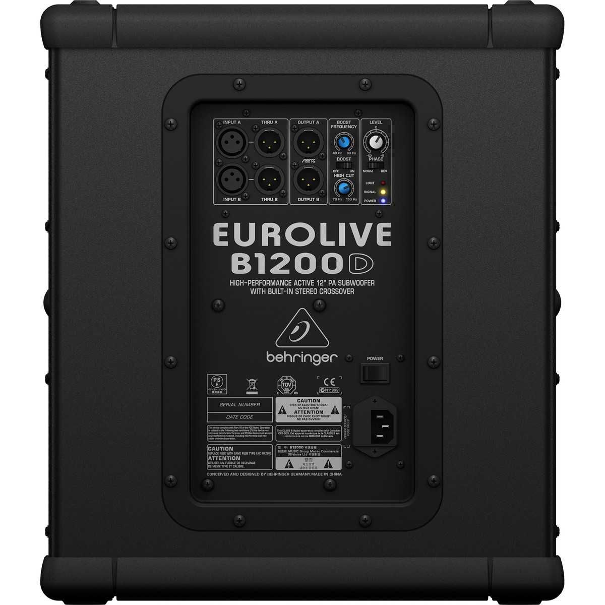 Sub Grave activo Behringer B1200D Pro (NOVO)