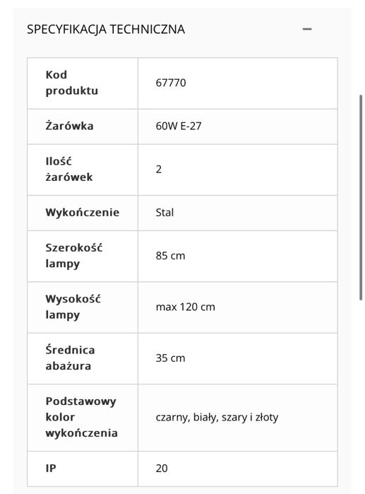 Lampa wisząca złota żyrandol złoty RAMKO RETRO W-2 klosz szklany kulka