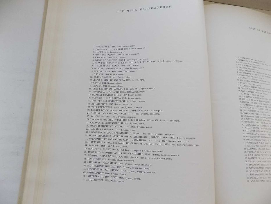 Альбом Шевченко-художник 1963 год на 5 языках