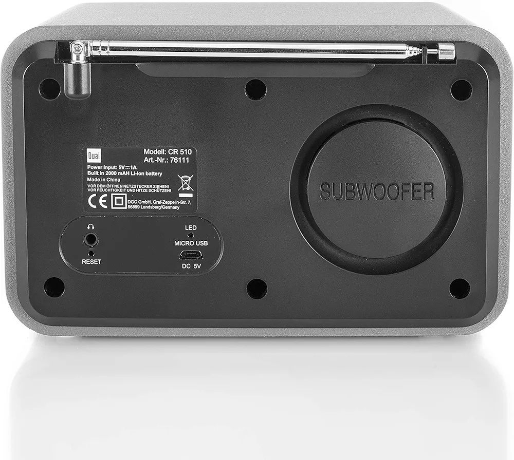 Акумуляторне інтернет радіо WiFi, блютуз динамік, Fm, DUAL CR510