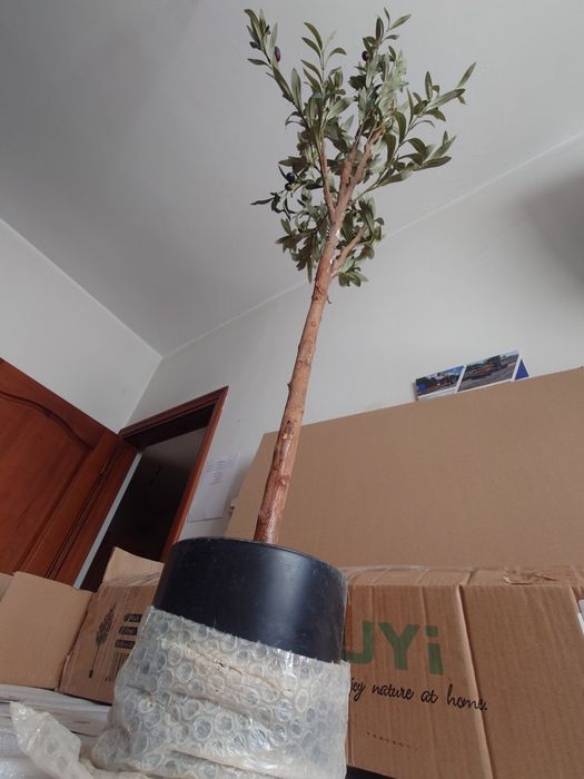 Drzewo oliwne sztuczne 150cm czarne oliwki Realistyczne do domu biura