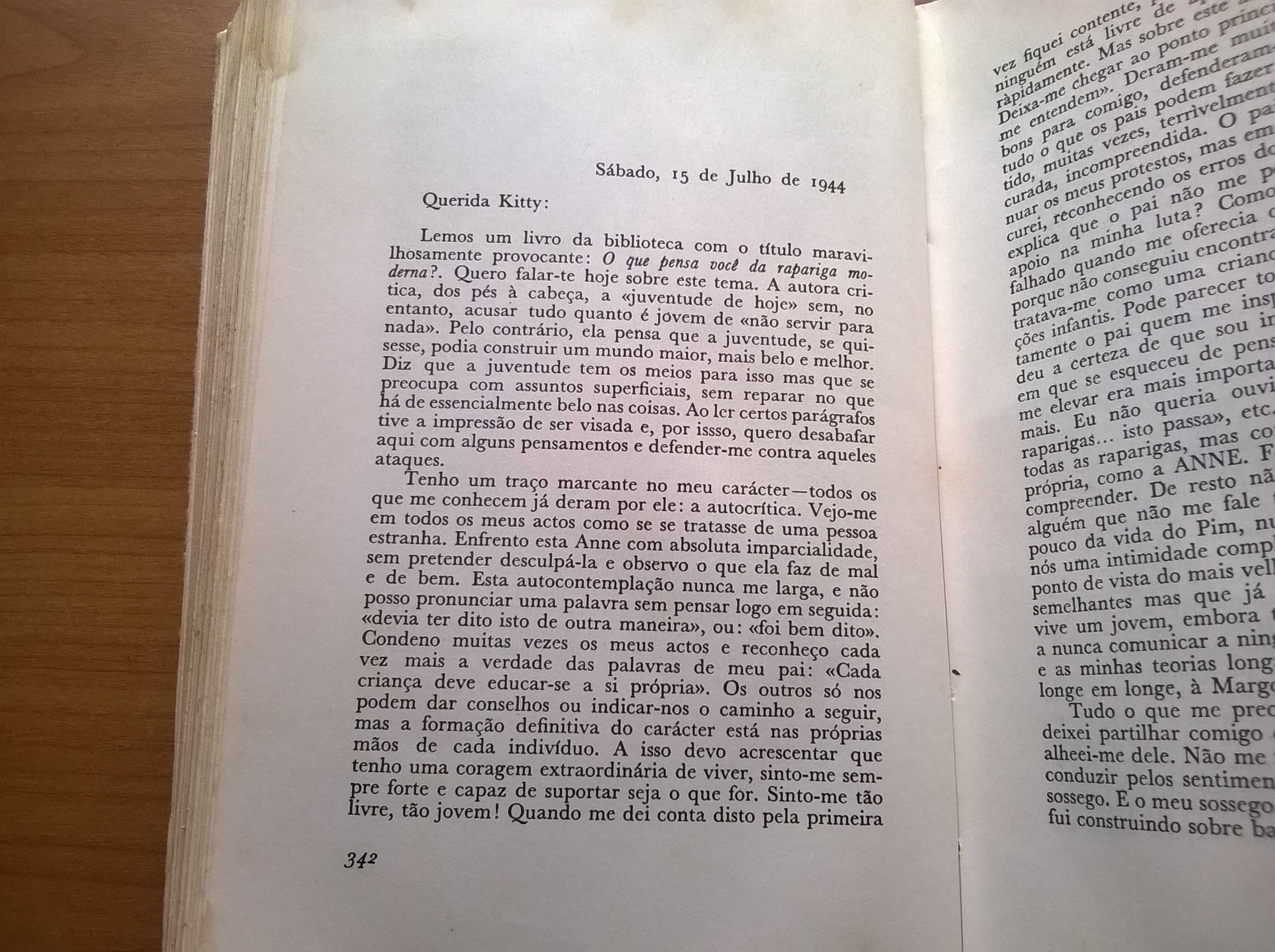 O Diário de Anne Frank de 12 de Junho de 1942 a 1 de Agosto de 1944