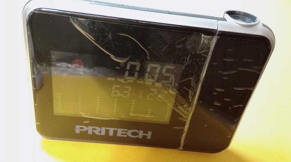 Estação meteorológica multifunções relógio teto digital