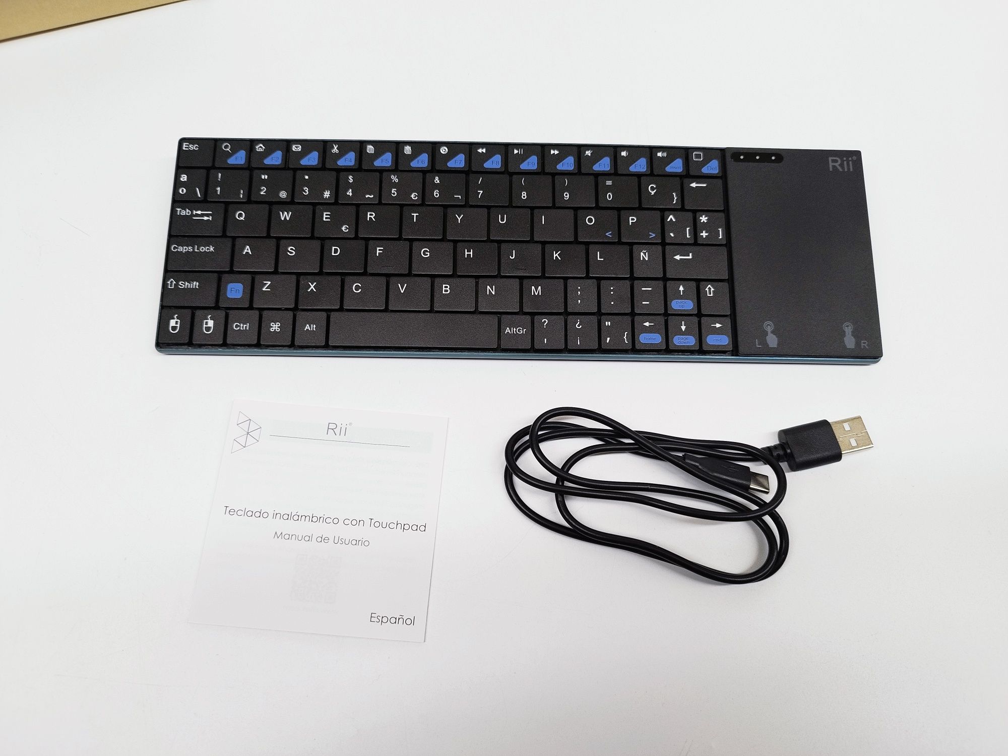 RII K12+ mini klawiatura bezprzewodowa z touchpad