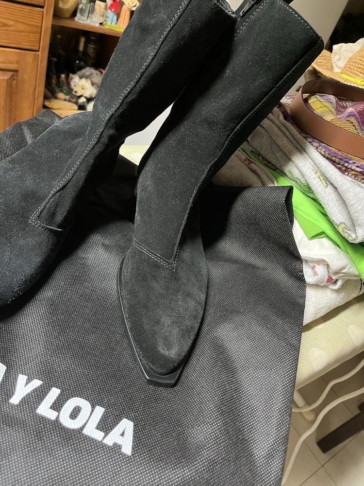 Botas Bimba Y Lola 39 preto texanas