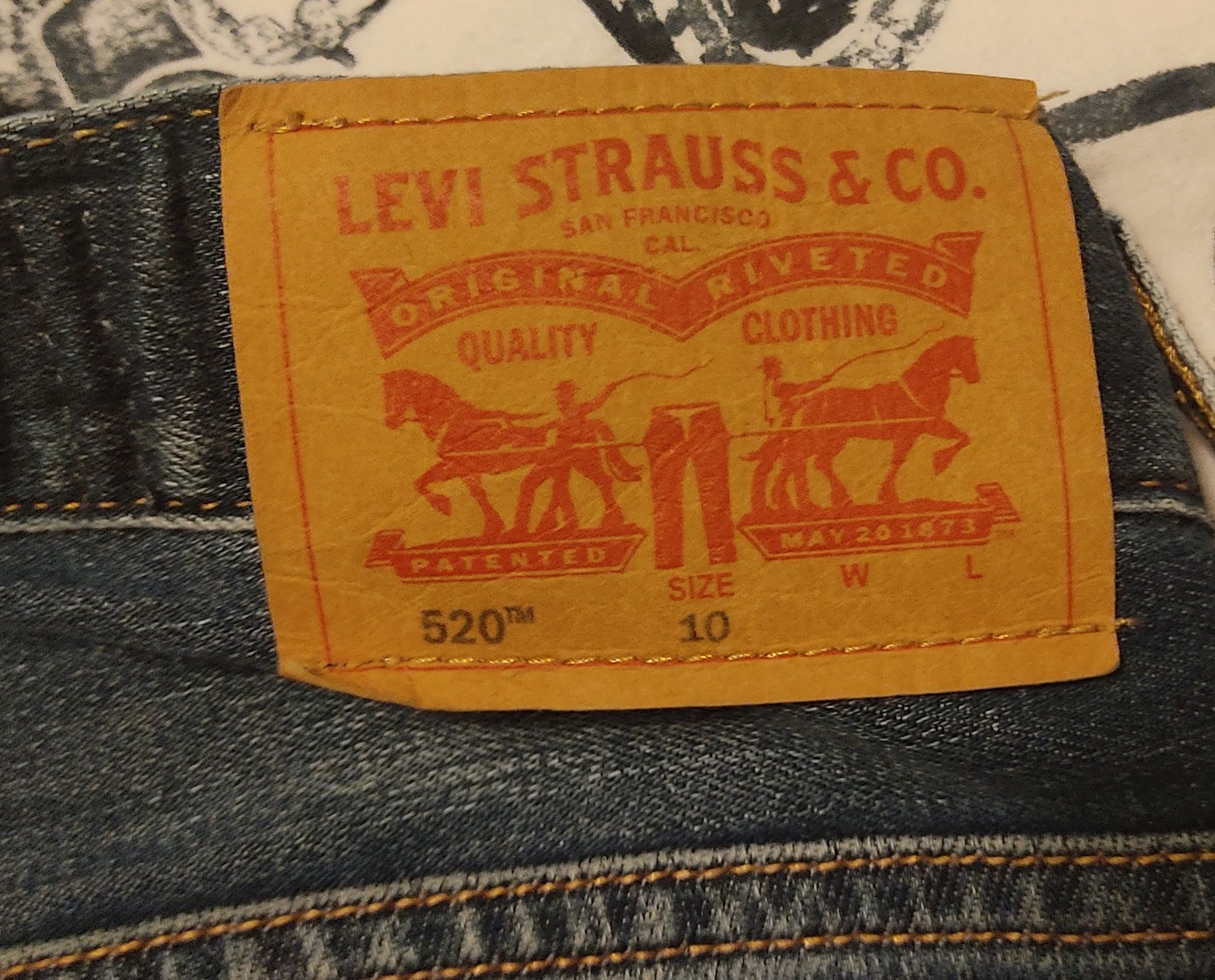 Calças Levi's originais 502, tamanho 10