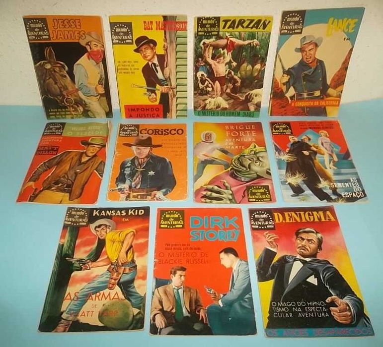 Mundo de Aventuras - Lote com revistas antigas.