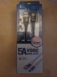 Cabo USB Tipo C de carregamento super rapido  5A 67w