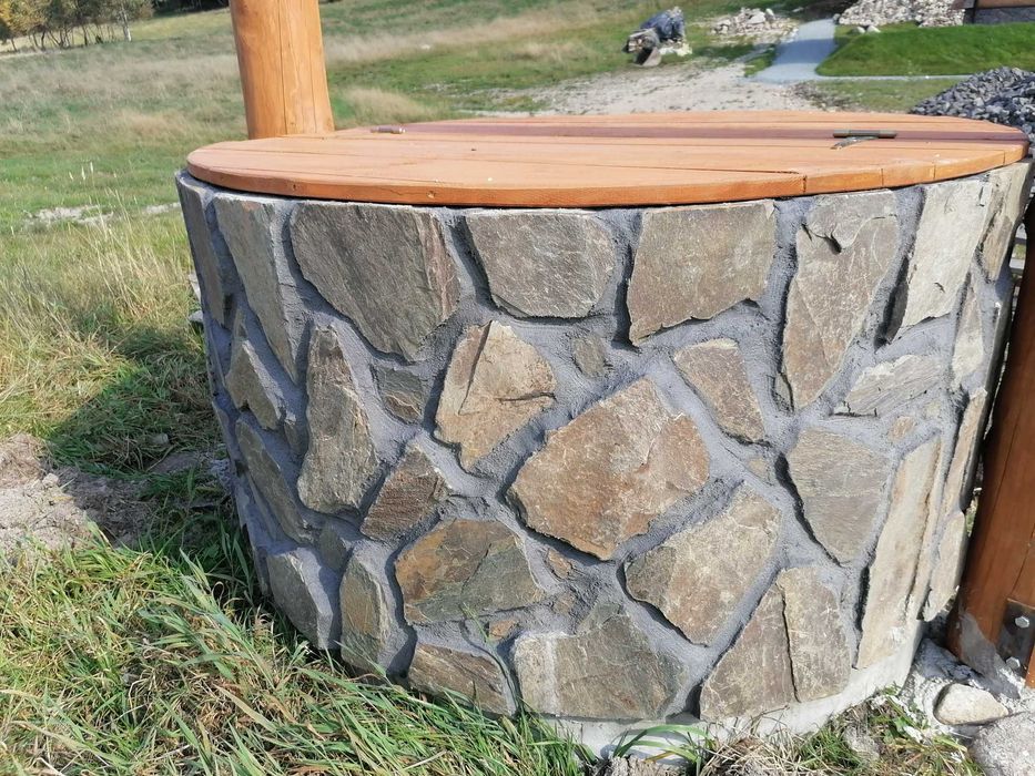 Łupek szarogłazowy na elewację ścianę okładzina z kamienia gr 1-3 cm