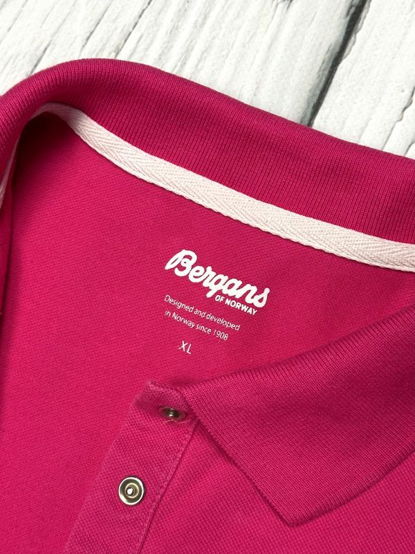 Bergans Koszulka Polo Damska Trekkingowa Zapinana na Napy Logo r. XL