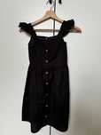 H&M czarna elegancka LETNIA sukienka z lnem - j. nowa - 134