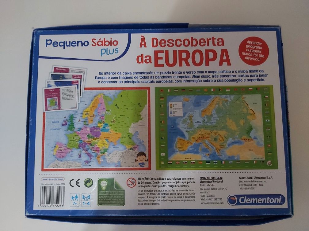Puzzle À descoberta da Europa (clementoni)