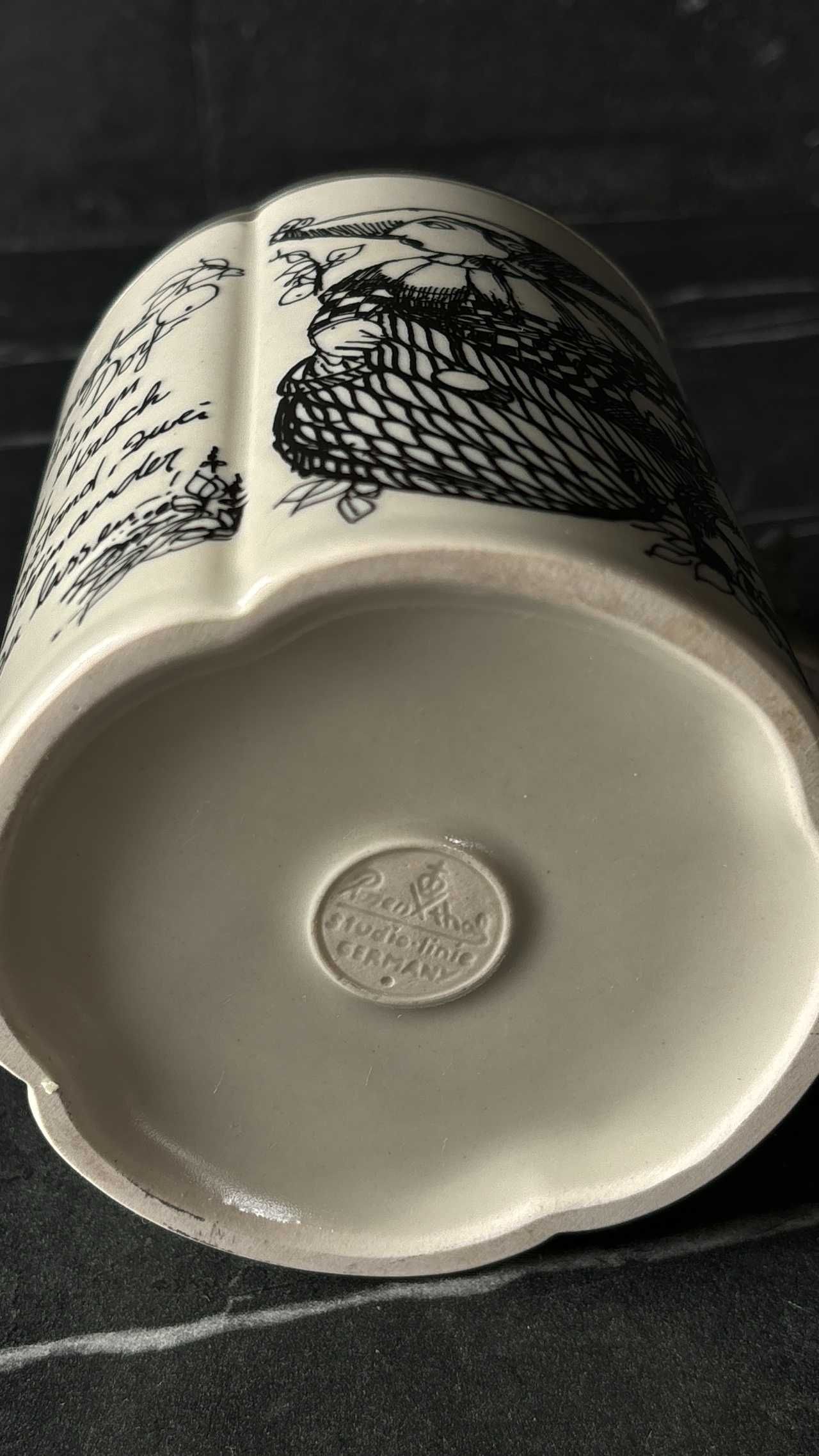 Rosenthal kufel do piwa studio-linie design B. Wiinblad