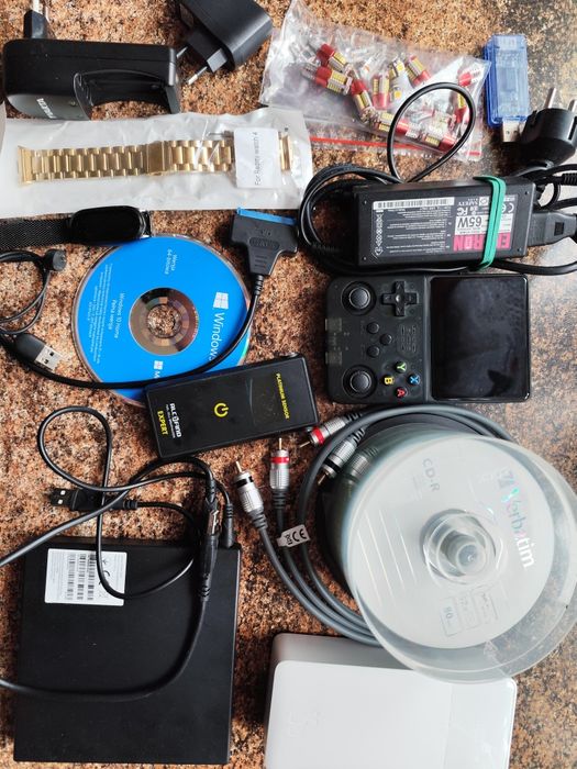 Zestaw: telefon Xiaomi, Drukarka HP i Phomemo Smart band Powerbank itp