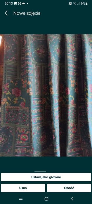 Tkanina obiciowa  zasłonowa grubavzakardowa nowa7mb×140cm