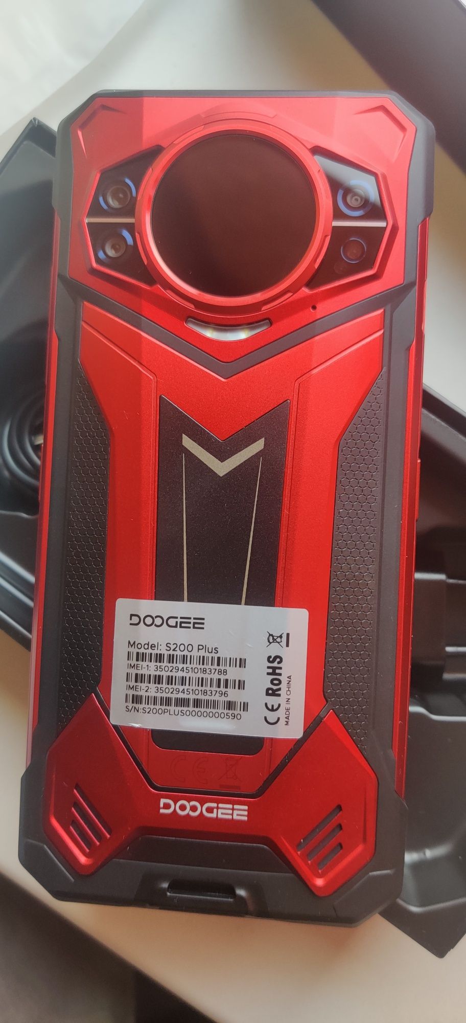 Смартфон DOOGEE S200 PLUS 32/512GB Night Vision Red ( Global Versio