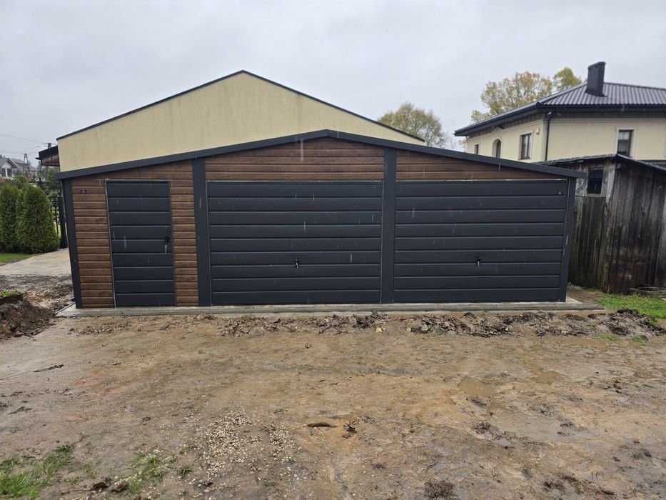 Garaz blaszak 9x7 złoty dob