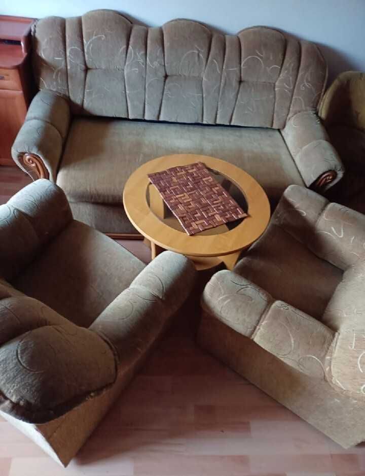 Zestaw komplet wypoczynkowy sofa kanapa 2 x fotel
