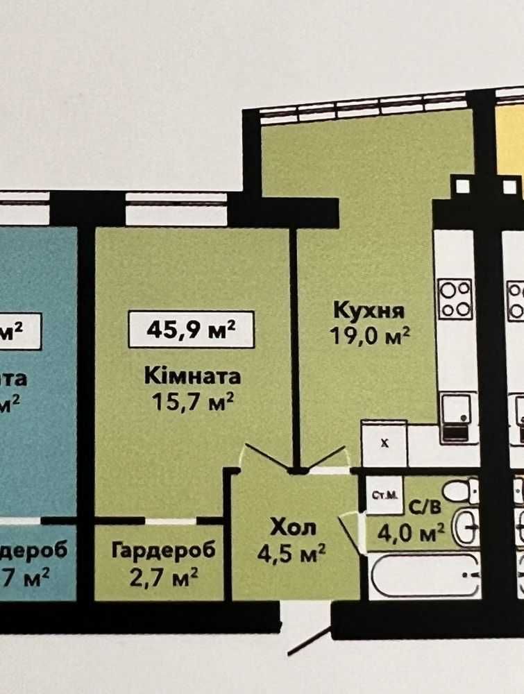 Продається чудова 1к квартира в суперовому ЖК!!! Поспішайте!