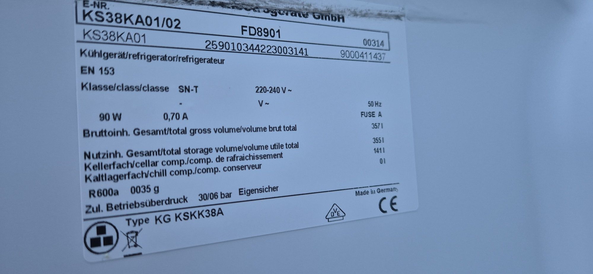 Chłodziarka ZIEMENS termoobieg