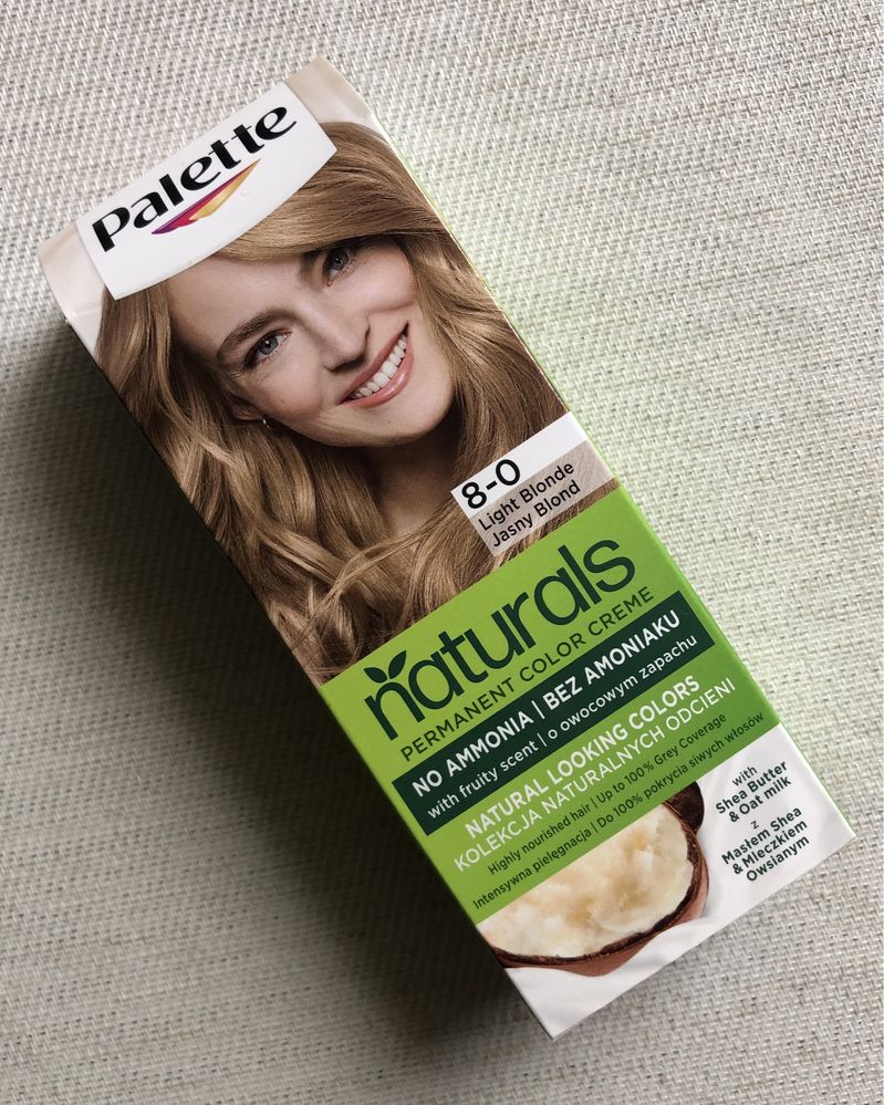 Farba do włosów Palette kolor jasny blond 8-0, nowa