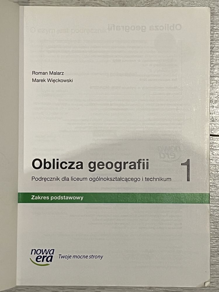 Oblicza geografii 1 poziom podstawowy