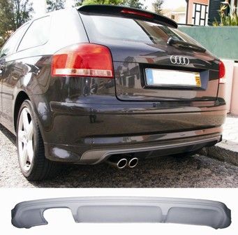 Aleron S Line + Difusor S3 Audi A3 8P 3 portas