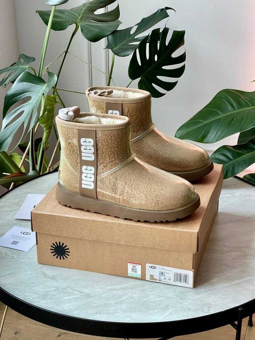 Женские сапоги UGG Classic Clear Mini Boot 36-41 Натур Овчина! Купить!