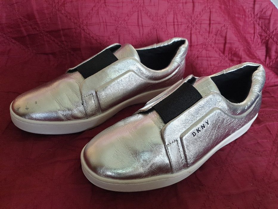 Кожаные мокасины DKNY 40р.