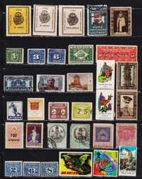 Не почтовые марки разных стран 30 шт №1099