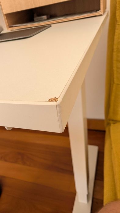 Secretária sentado TROTTEN (IKEA), branco, 120x70 cm