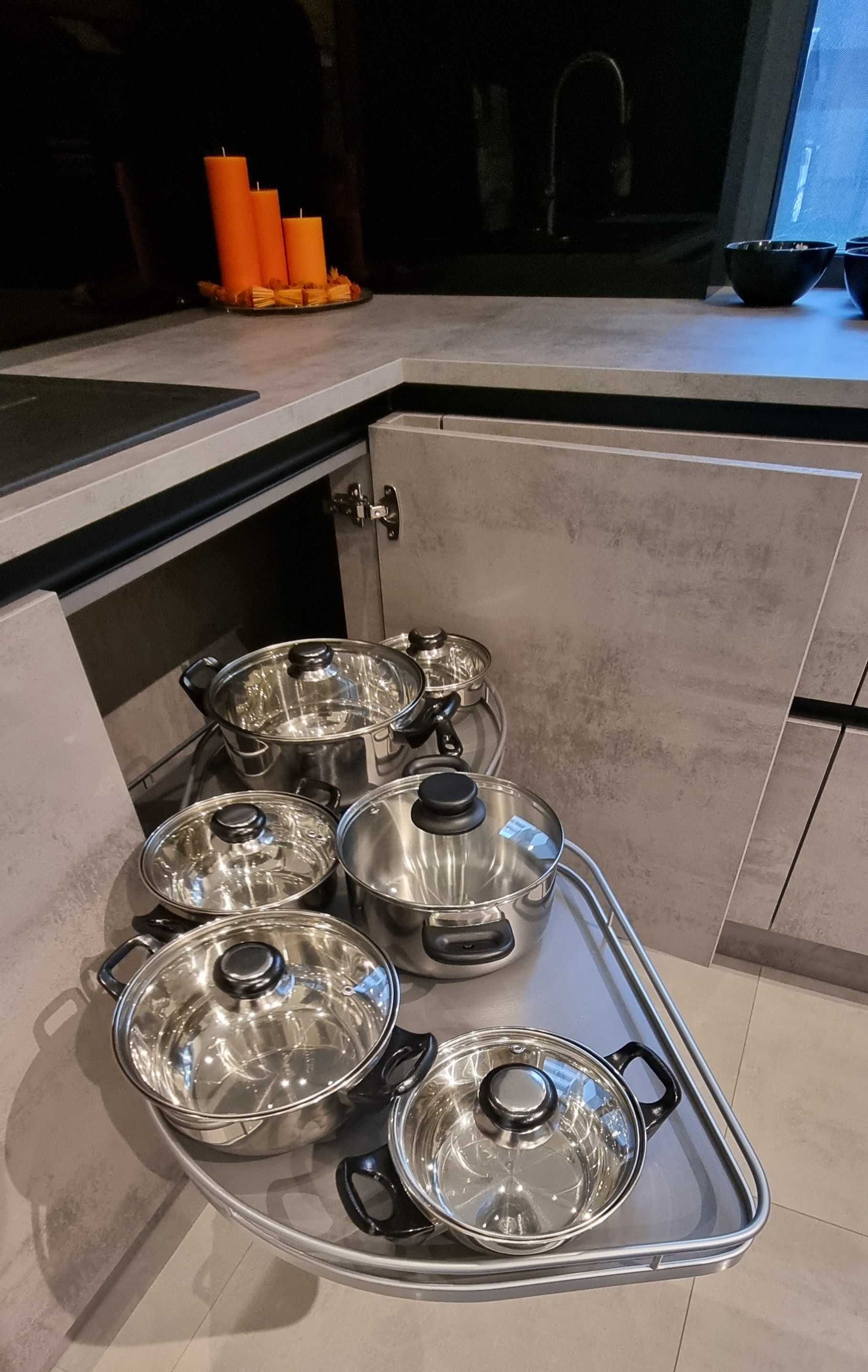 Meble kuchenne Plus Black+Stone Beton Nolte Kuchen z AGD z EKSPOZYCJI.