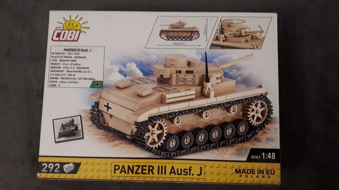 Klocki cobi 2712 czołg Panzer lll Ausf.J cobi176