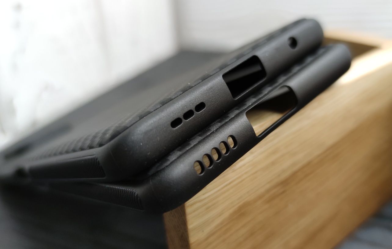 Чехол тонкий Carbon TPU на Xiaomi Redmi Note 10 Pro/ Note 10S/ Poco F3