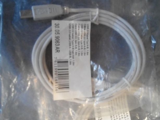 USB 2.0 кабель Typ А-В, 1.8 м.
