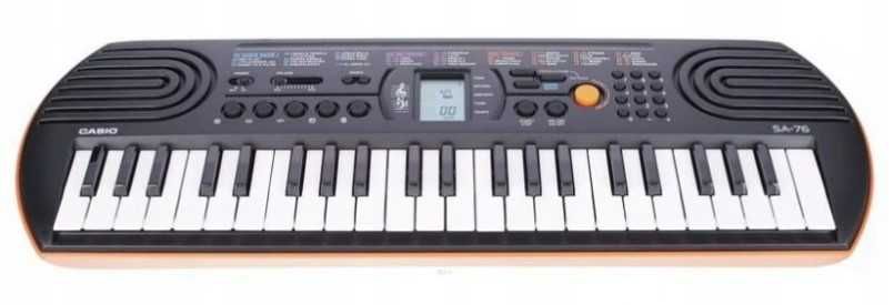 Keyboard Casio SA-76 ZASILANIE BATERYJNE, Okazja!
