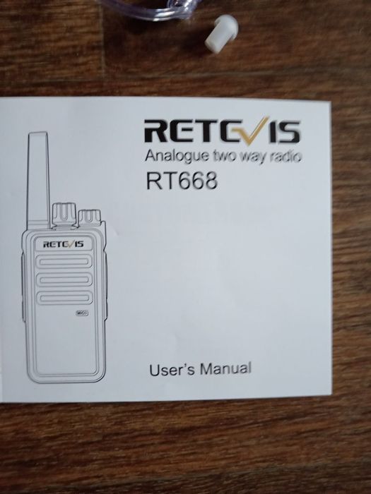 Безліцензійні рації Retevis RT668B 2шт с гарнитурой