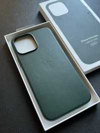 Оригинальный Чехол, iPhone 13 Pro Max, Leather Case Sequoia Green Mags