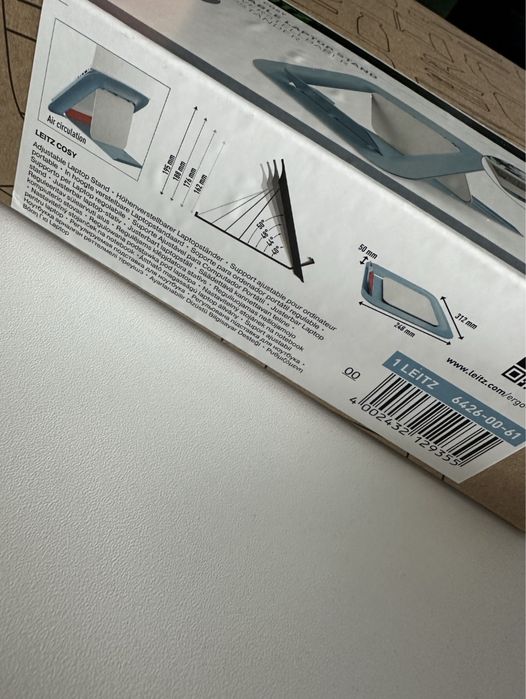 Podstawa pod laptop LEITZ ERGO COSY niebieska