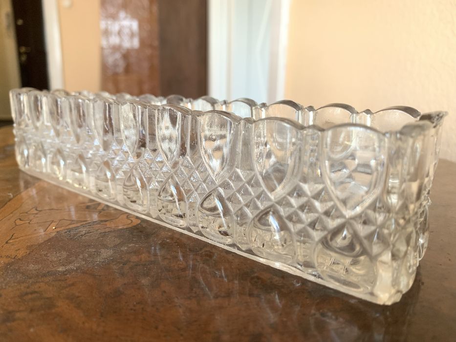 Szklane naczynie #PRL#polskidesign