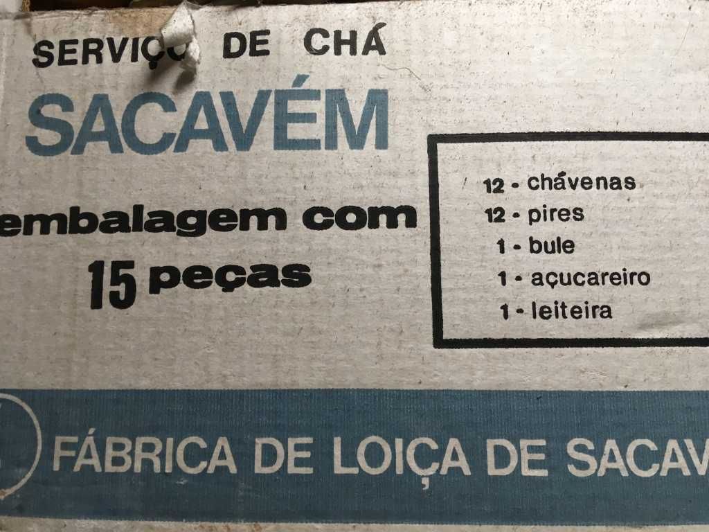 Serviço de chá, muito antigo, Fábrica de Loiça de Sacavém